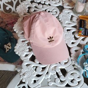 baby pink adidas hat